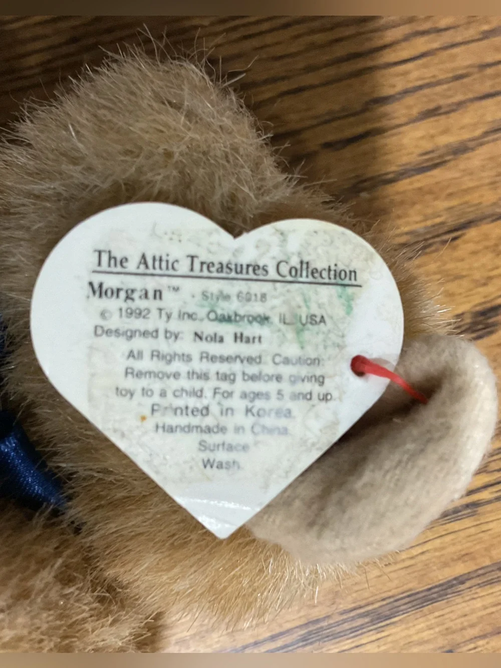 Ty “Morgan” the Monkey from the Attic Treasures Collection 1992 vintage